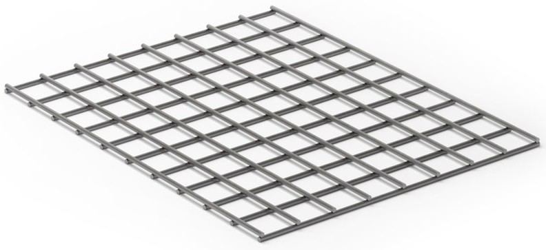 6 Pack of Welded Wire Mesh Panels 6'x3' 1.8x0.9m Galvanised Steel Sheet 1" Holes 