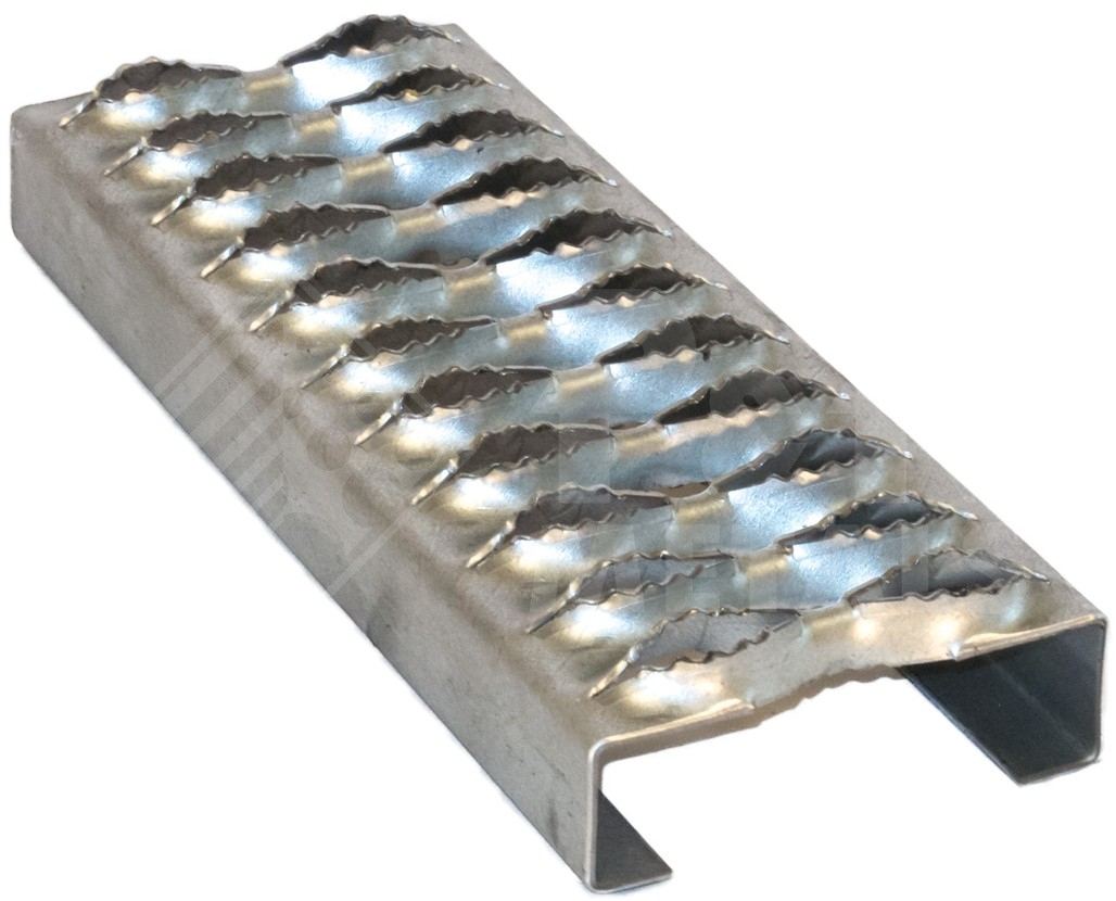 120 Length x 18-3/4 Width x 1-1/2 Depth 3181512-120 Grip Strut Channel 12 Gauge Carbon Steel 8-Diamond Plank Safety Grating 